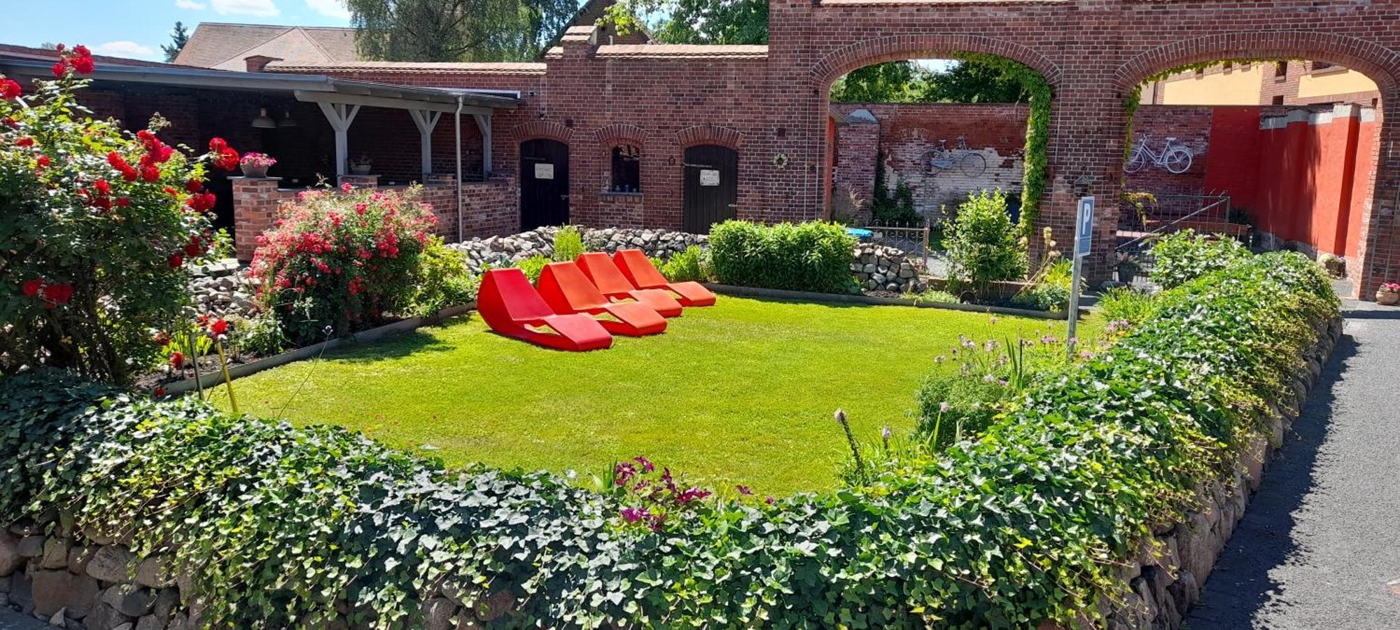 Pension Am Dorfanger Hohennauen Bagian luar foto
